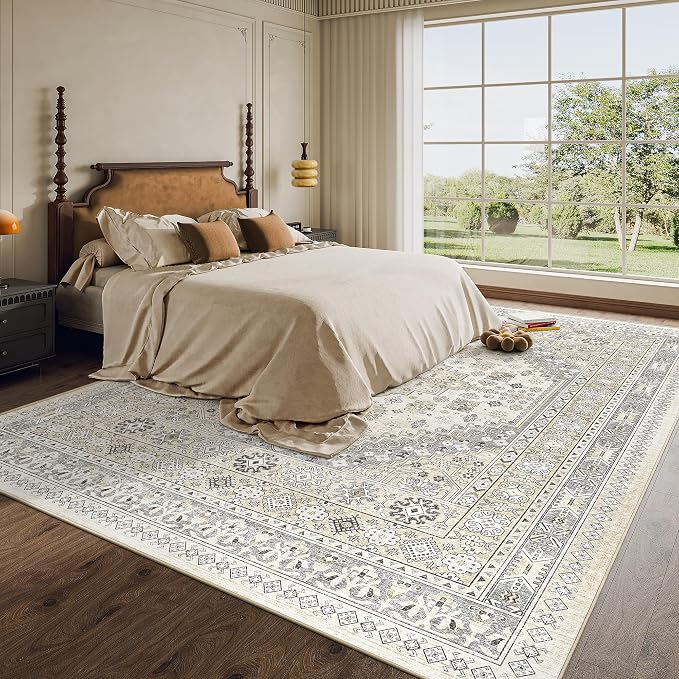 8x10 Area Rugs for Living Room, Large Washable Rug, Dining Room, Low Pile - Image 9