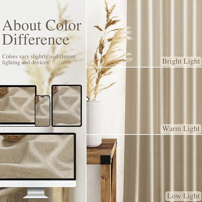 Nanspring Extra Long 120 Inch Curtains - Image 3