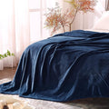 BEDELITE Fleece Blanket Soft Plush King Size Bed Blanket Navy 108"x90" | Ultra by BEDELITE