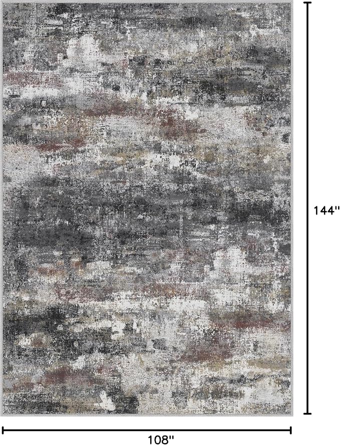 Area Rugs 9x12 for Living Room Bedroom, Large Modern Abstract Machine Washable - Image 2