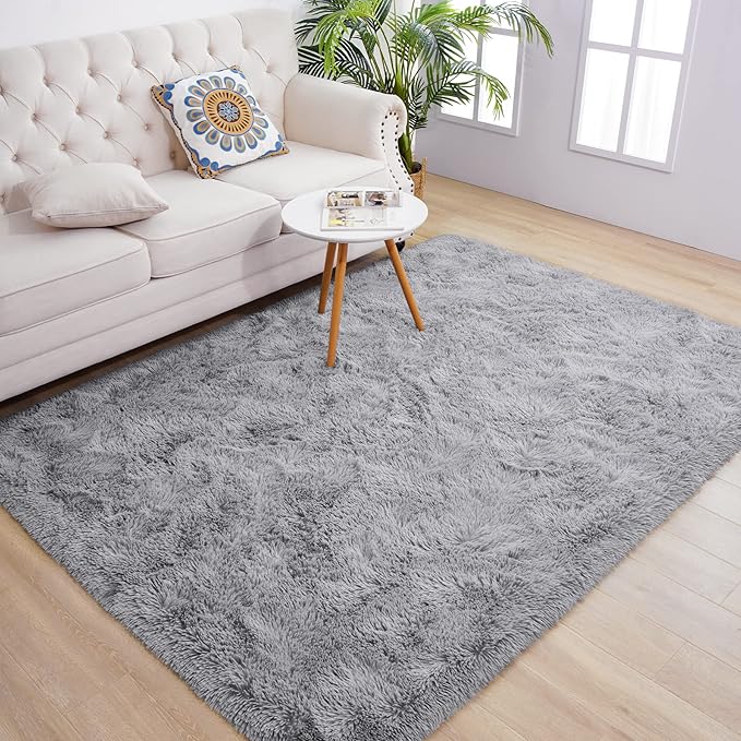 Chicrug Soft Area Rugs for Bedroom Living Room Plush Fluffy Rug 4x6 Feet - Image 9