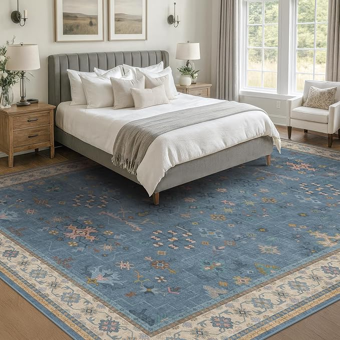 Blue Big Rugs for Living Room - Image 8