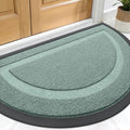 OLANLY Half Circle Front Door Mat Outside 29.5x17 All-Season Rubber Doormat | by OLANLY