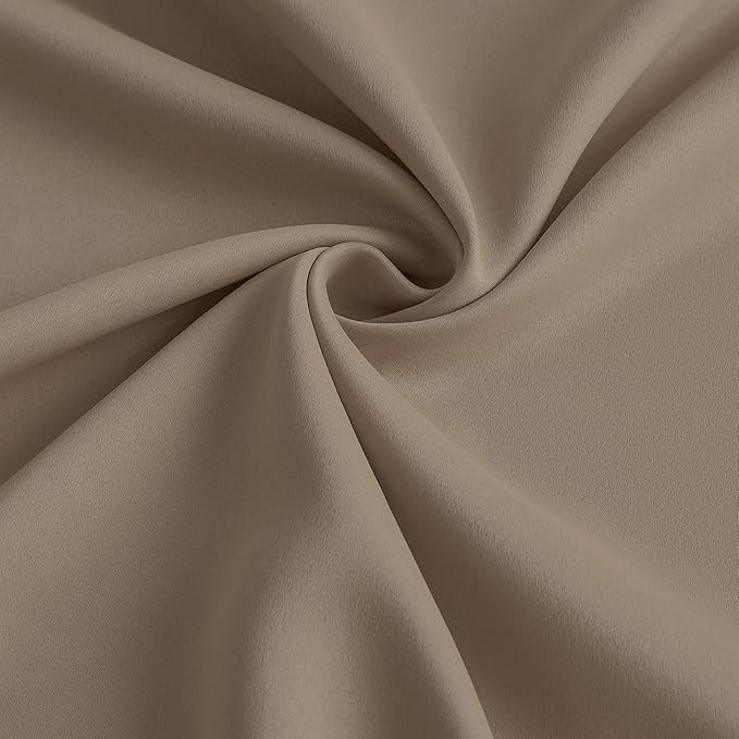 Cappuccino Blackout Curtains 150 Inches Long 12.5 feet Tall, Extra Long Pinch - Image 7