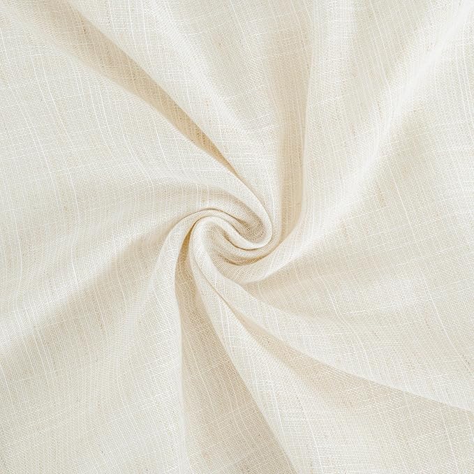 BGment Ivory Linen Curtains 98 Inches Long - Image 9