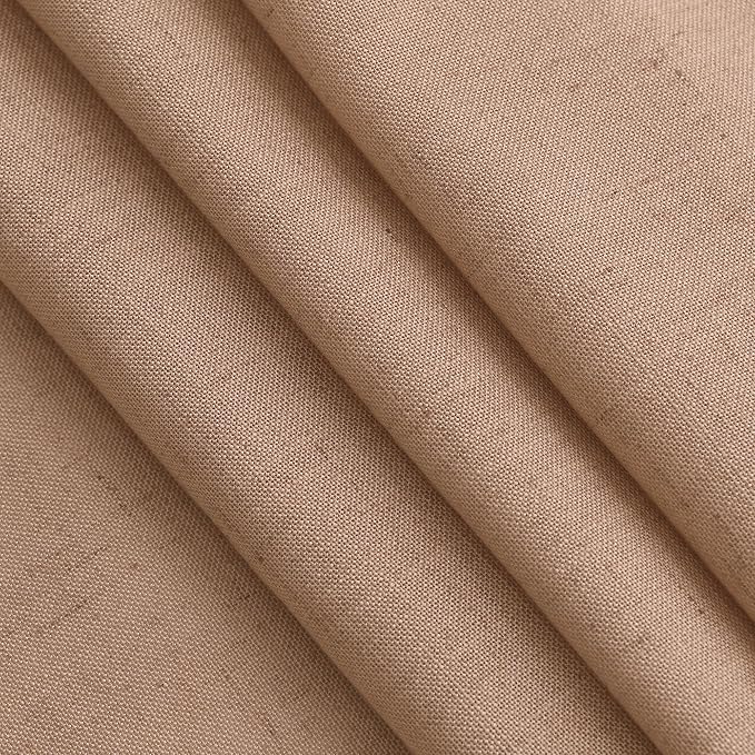 Extra Long Peach Linen Curtains 120 Inch - Image 4