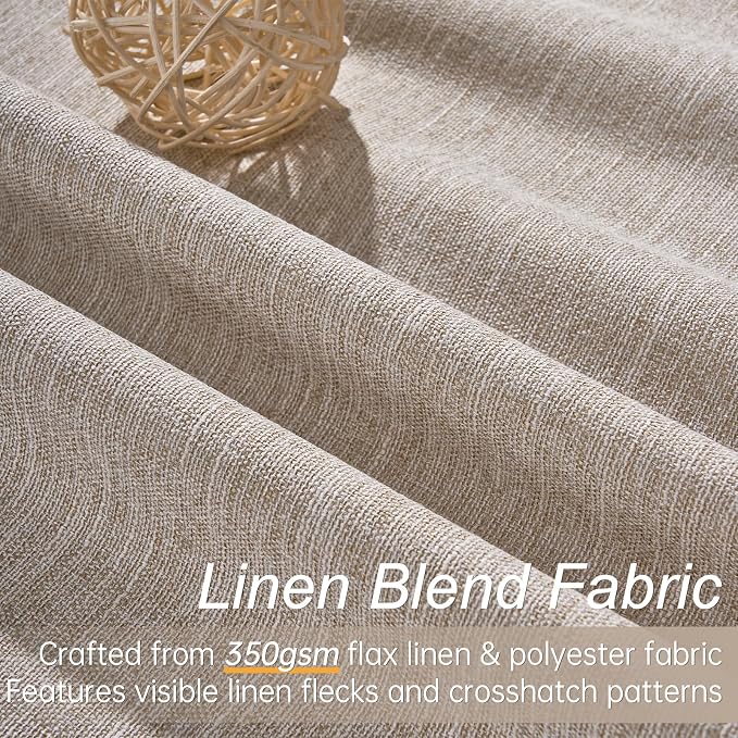 Topfinel 108 Inch Curtains 2 Panel Set Boho Brown Modern Decorative Dark Out - Image 3