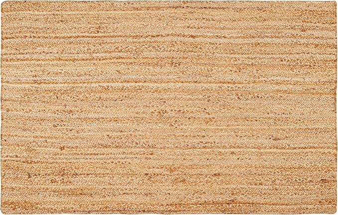 Hausattire Hand Woven Jute Braided Rug, Reversible Boho Entry Area Rugs - Image 4