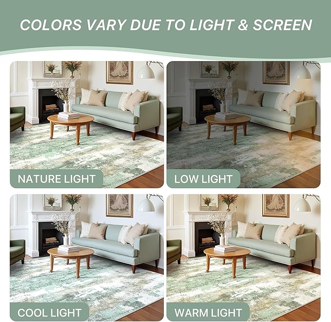 Runner Rug for Hallway Kitchen, 3x7 Machine Washable Runners Rug for Entryway - Image 4