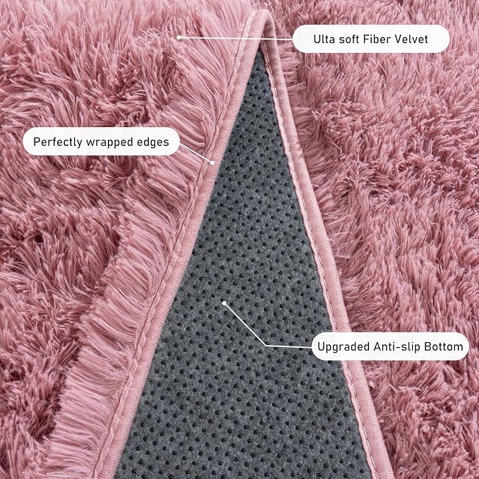 Rugs for Living Room 6x9, Soft Shaggy Modern Shag Area Rug for Bedroom - Image 4