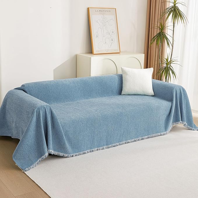 MYSKY HOME Chenille Couch Cover, Sofa Slipcover - Image 9