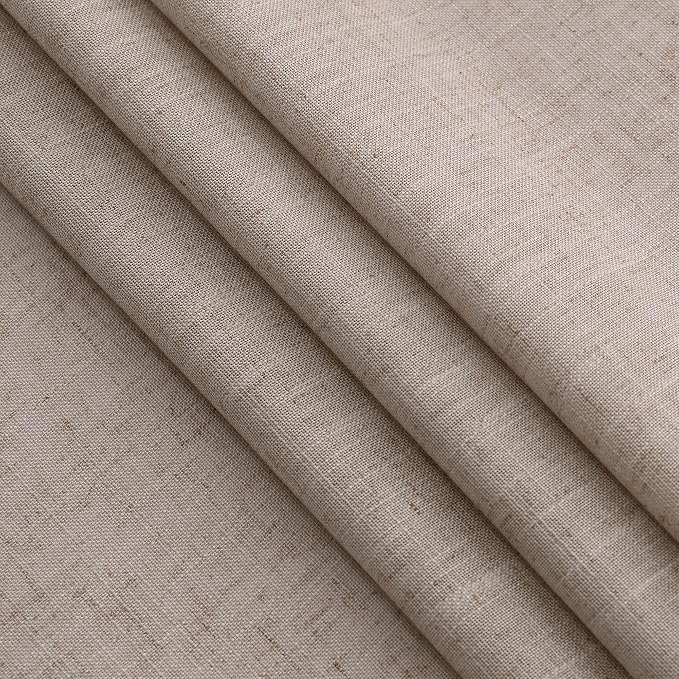 Oatmeal Linen Curtains 120 Inch Extra Long - Image 6