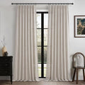 Pleated Extra Long Light Filtering 132 Inch High Curtains by PleatedDrapes