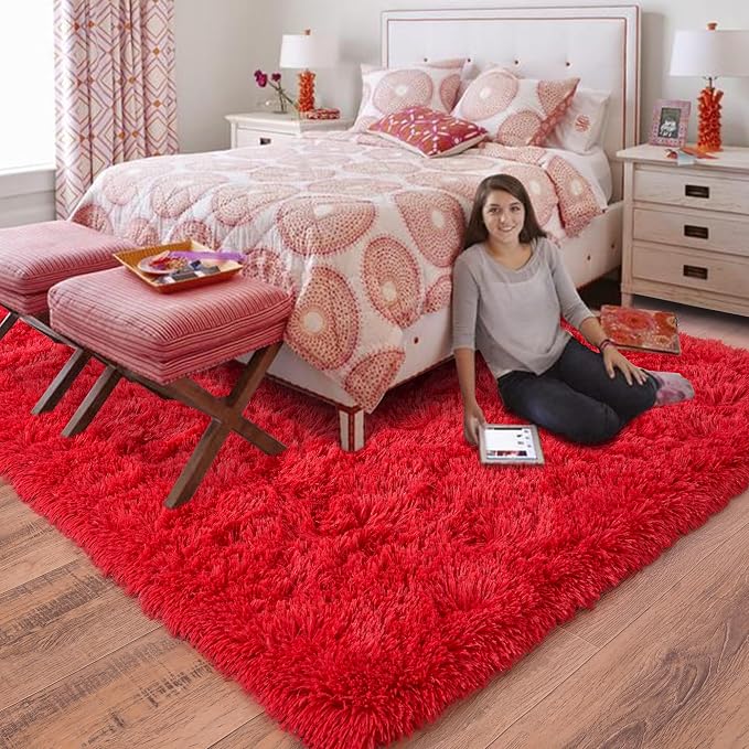Rugs for Living Room 6x9, Soft Shaggy Modern Shag Area Rug for Bedroom - Image 6
