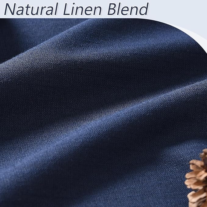 Guken Navy Blue 100% Blackout Curtains 120 Inch Length 2 Panels Set - Image 3