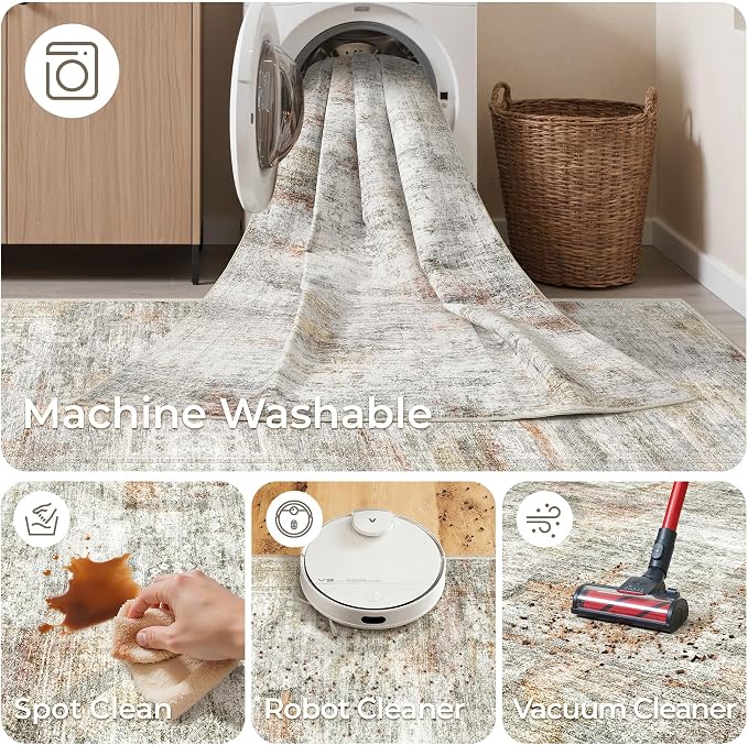 2x5 Rug Runners for Hallways Non Slip, Kitchen Rugs, Nursery Room, Soft Runner - Image 8
