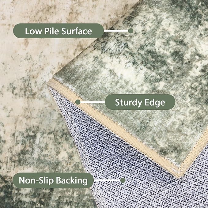 Runner Rug for Hallway Kitchen, 2x10 Machine Washable Runners Rug for Entryway - Image 7