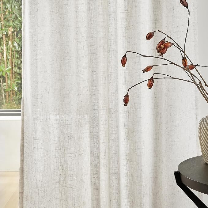 MYSKY HOME Farmhouse Kitchen Curtains 54 inches Long, Boho Curtain Panels - Image 4