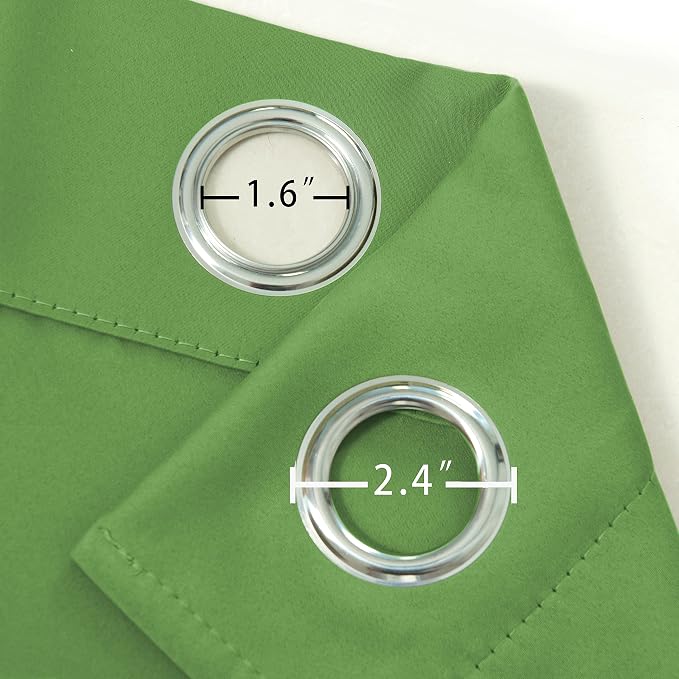 Light Green Thermal Blackout Curtains/52 x 54 Inch/Set of 2 Panels Room - Image 6
