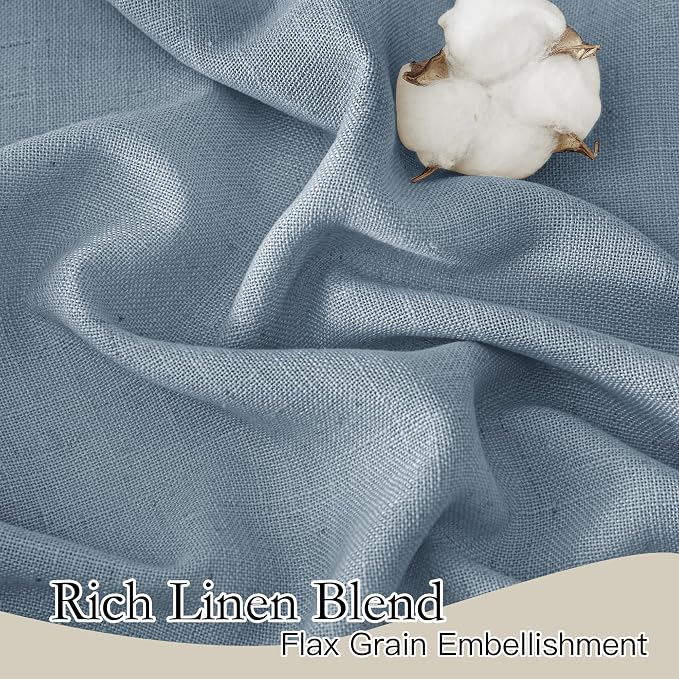 RYB HOME Sheer Curtains 102 inches, Extra Long Floor to Ceiling Curtains | Half - Image 2
