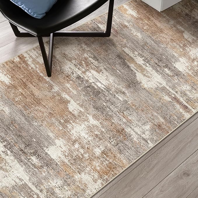 3x15 Washable Kitchen Runner Rug: Modern Abstract Runners - Image 6