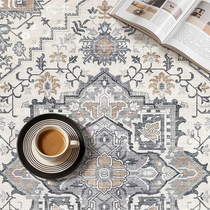 UERMEI 8x10 Area Rug Living Room Rugs - Image 9