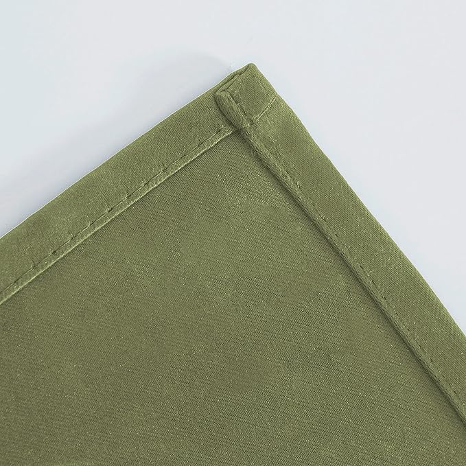 LEMOMO Olive Green Thermal Blackout Curtains/52 x 108 Inch/Set of 2 Panels Room - Image 8