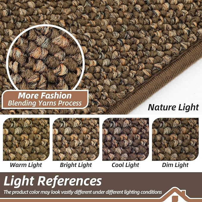 BEQHAUSE Dirt Trapper Door Mat 32" x 72", Non-Slip Washable Doormats, Low - Image 5