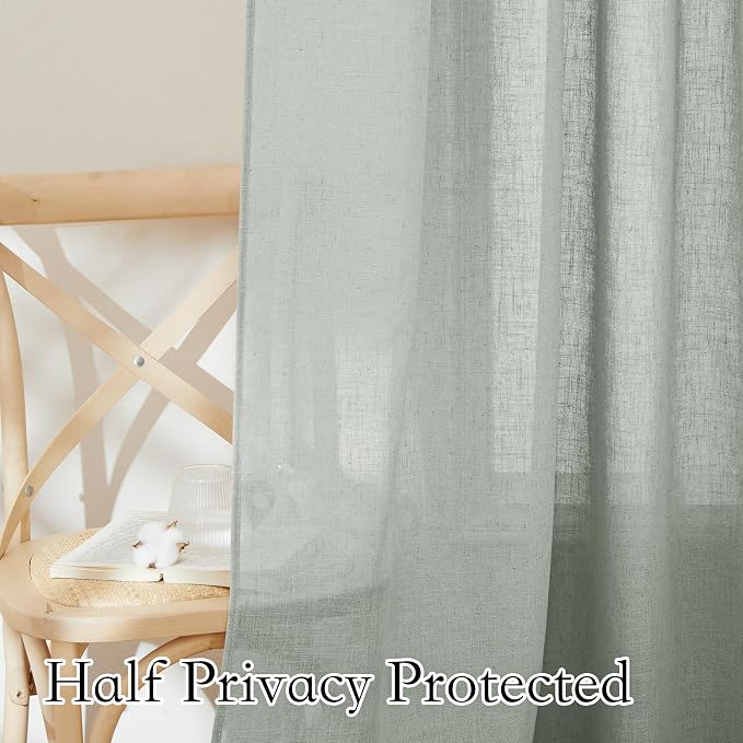 RYB HOME Semi Sheer Valances - Image 5
