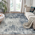 4x6 Area Rugs for Living Room Bedroom Dining Room Washable Blue Grey | Soft by Aelenmu