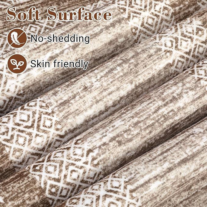 GarveeHome 10x13 Large Washable Geometric Area Rug Non Slip Non Shedding Floor - Image 4