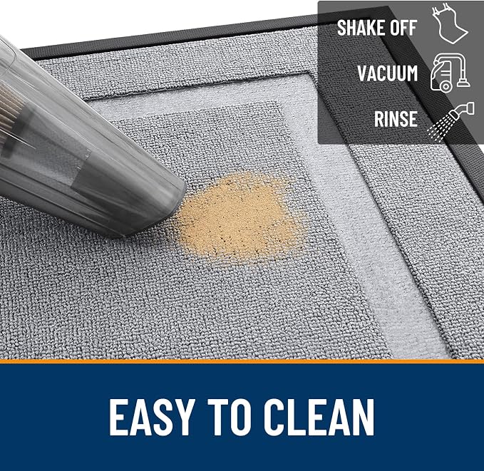 OLANLY Front Door Mat Outside 59x34, All-Season Heavy-Duty Rubber Doormat | - Image 5
