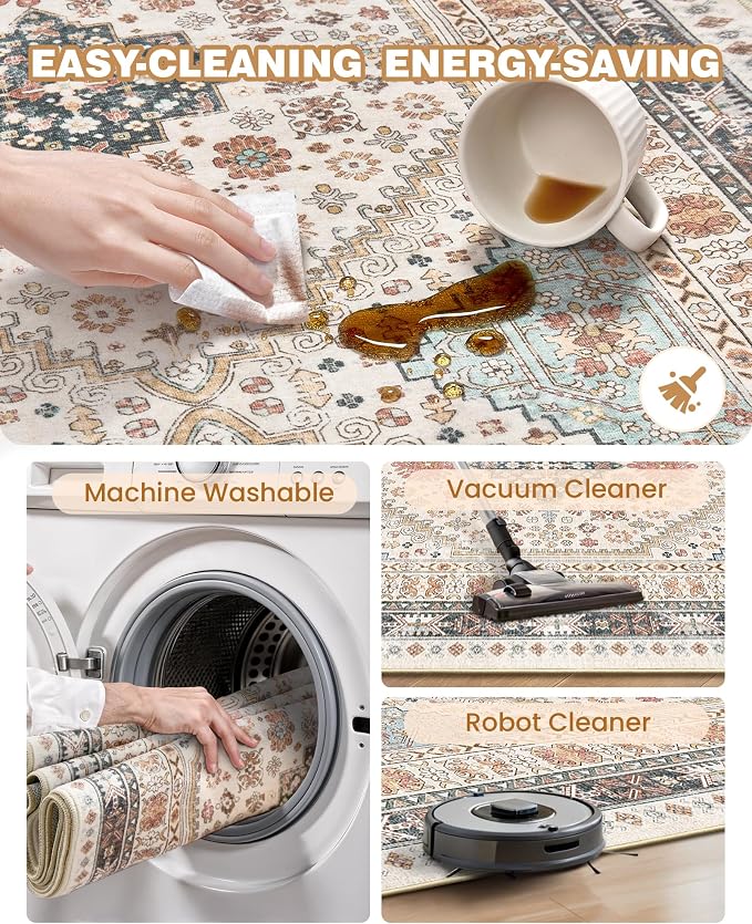 2x3 Entryway Rug Washable Rug Runner - Image 6