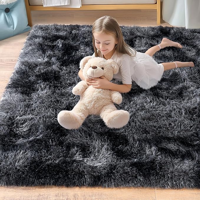 Pionblank Large Rug for Living Room 6x9 Feet, Modern Soft Shag Area Rug - Image 7