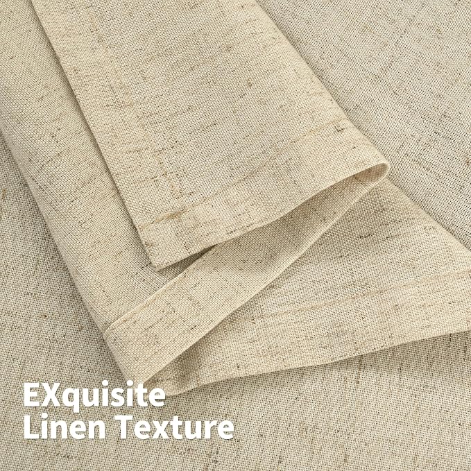 YoungsTex Burlap Linen Curtains 40 Inch Length - Image 6