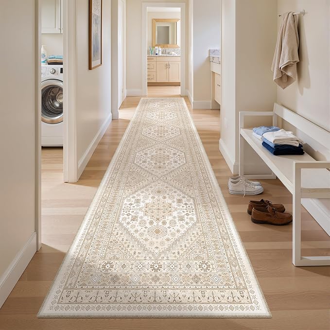 2x12 Runner Rug Non Slip, Washable Hallway Runner Rug, Laundry Room, Soft - Image 3