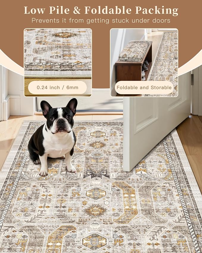 Madane Hallway Runner Rug 2x8 Washable Kitchen Rugs Non-Slip, Soft Ultra-Thin - Image 6
