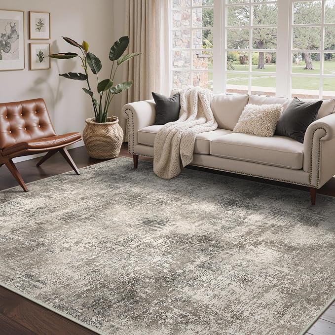 Area Rugs 6x9 for Living Room Bedroom, Modern Abstract Machine Washable Rug by BEIMO