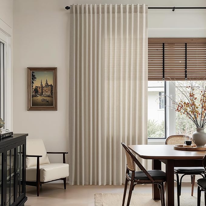 Modern Farmhouse Linen Curtains 96 Inches Long - Image 8