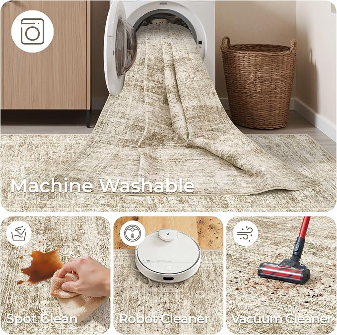 3x20 Runner Rug Non Slip, Washable Hallway Runner Rug, Living Room, Dining Room - Image 8