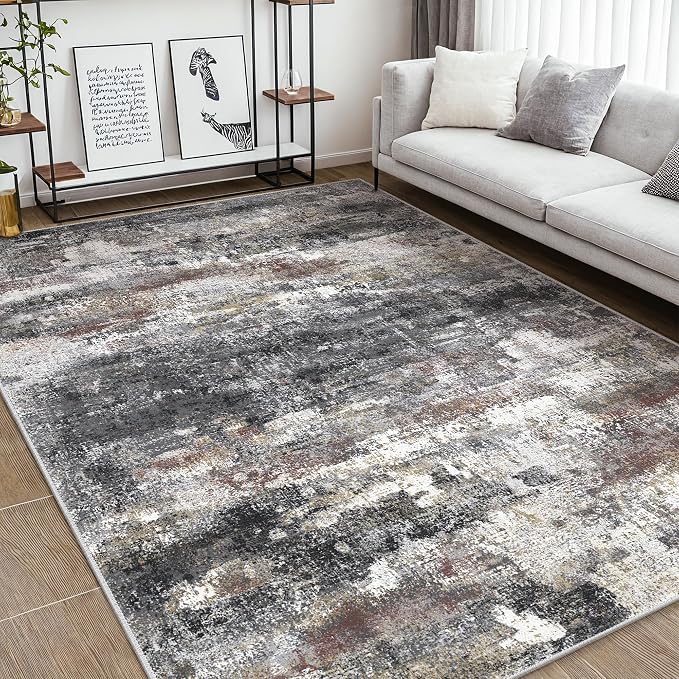 Area Rugs 9x12 for Living Room Bedroom, Large Modern Abstract Machine Washable - Image 4