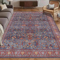 Washable Area Rug 5' x 7' Vintage Traditional Persian Mat by Unknown