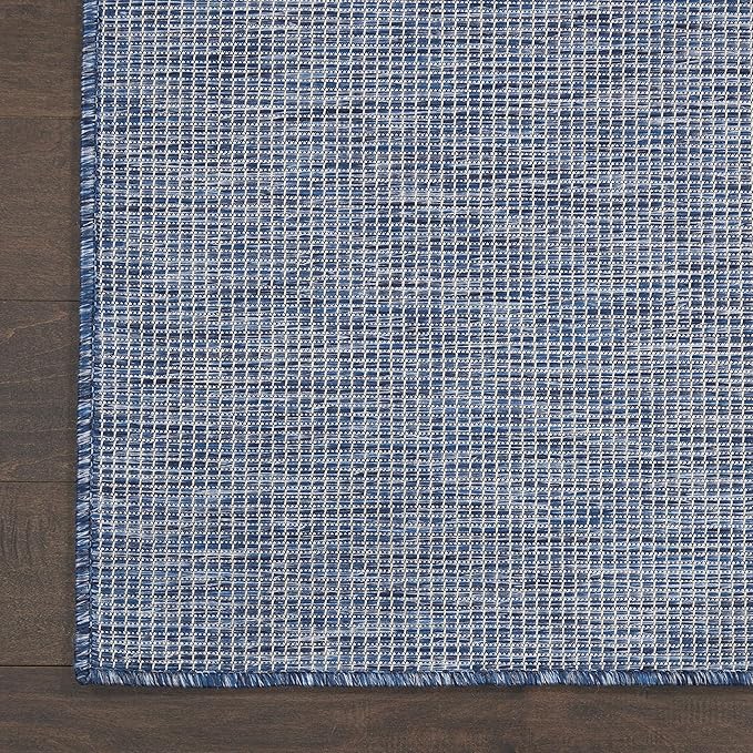 Nourison Positano Indoor/Outdoor Navy Blue 3' x 5' Area Rug, Easy Cleaning, Non Shedding, Bed Room, Living Room, Dining Room, Backyard, Deck, Patio (3x5)