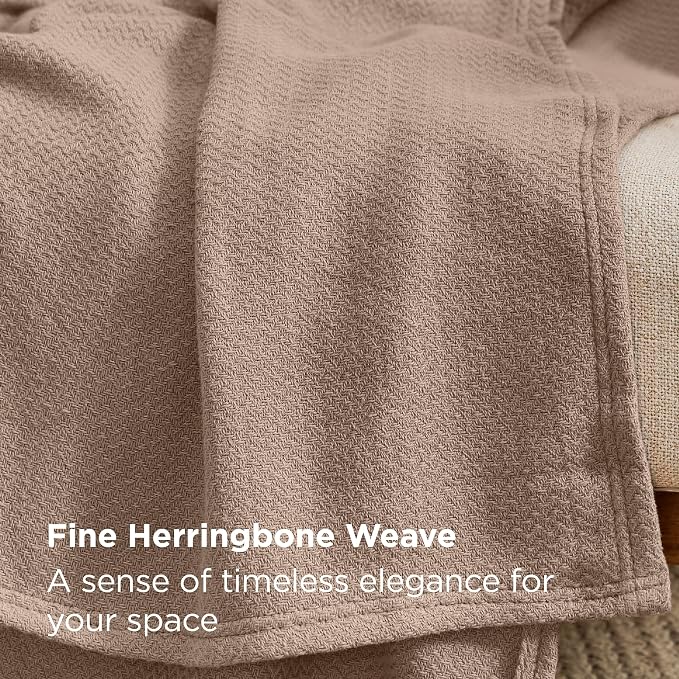 Bedsure GentleSoft 100% Cotton Blanket Twin XL Size - Image 3