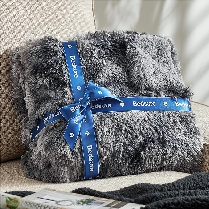 Bedsure GentleSoft Fluffy Fuzzy Faux Fur Throw Blanket - Image 5