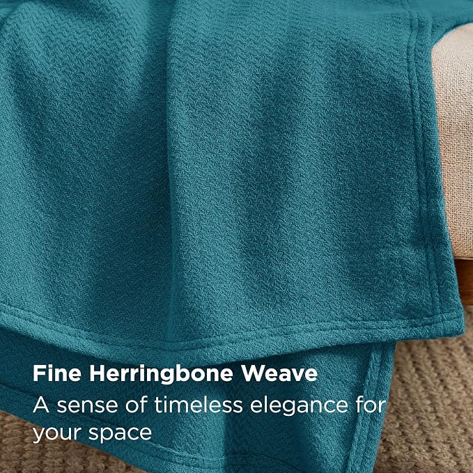 Bedsure GentleSoft 100% Cotton Large Throw Blanket - Image 3