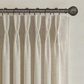 Boho Viral Linen Curtains 84 Inch Length 2 Panels Set by PleatedDrapes