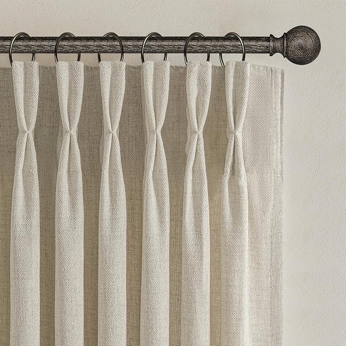 Custom Warm Beige High Ceiling 104 Inch Curtains - Image 2