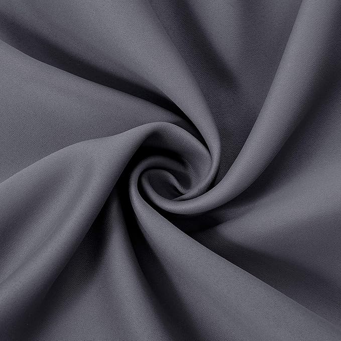 Grey Thermal Blackout Curtains/52 x 95 Inch/Set of 2 Panels Room Darkening - Image 6
