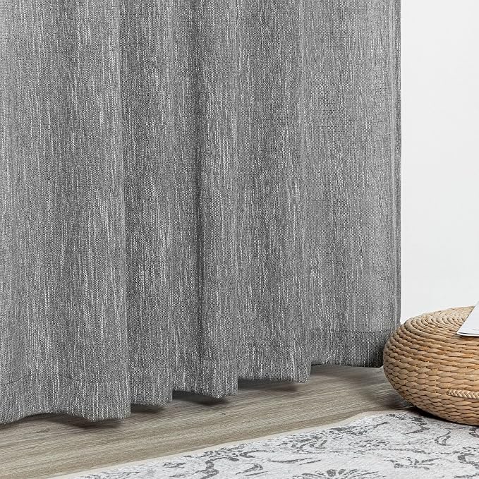 MYSKY HOME Living Room Curtains 2 Panels Boho Semi Sheers Long Drapes Light - Image 5